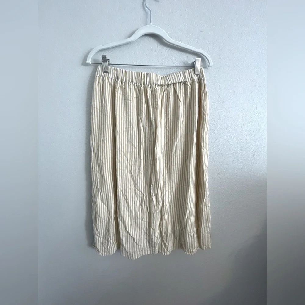 Roolee yellow island striped tea skirt